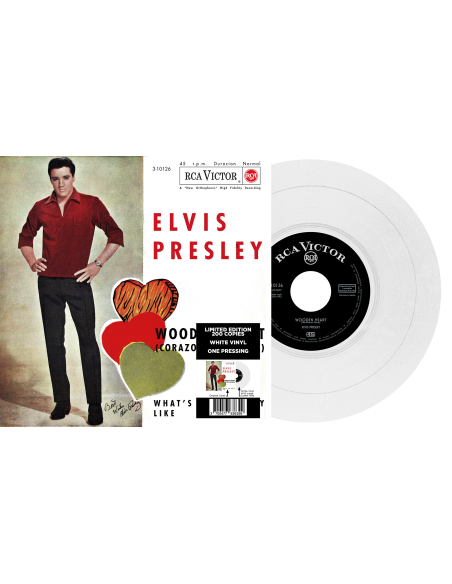 Elvis Presley - Wooden Heart - Vinyle Blanc (Espagne) (Vinyle 7'')