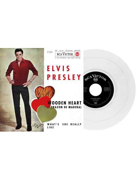 Elvis Presley - Wooden Heart - Vinyle Blanc (Espagne) (Vinyle 7'')