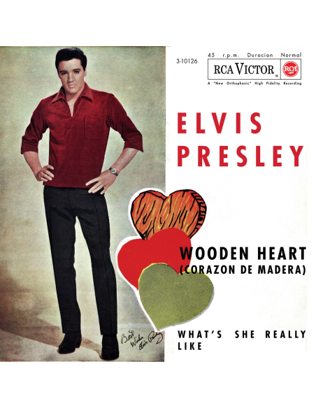 Elvis Presley - Wooden Heart - Vinyle Blanc (Espagne) (Vinyle 7'')