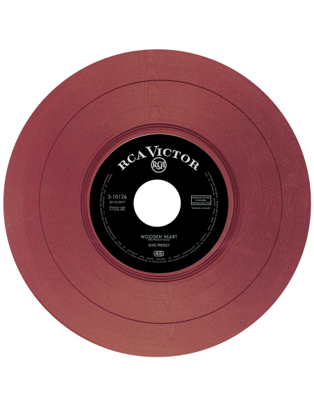 Elvis Presley - Wooden Heart - Vinyle Bordeaux (Espagne) (Vinyle 7'')