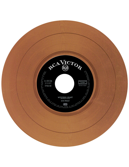 Elvis Presley - Wooden Heart - Vinyle Marron (Espagne) (Vinyle 7'')