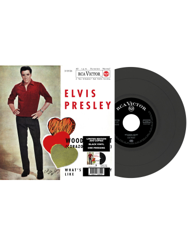 Elvis Presley - Wooden Heart - Vinyle Noir (Espagne) (Vinyle 7'')