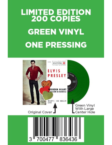 Elvis Presley - Wooden Heart - Vinyle Vert (Espagne) (Vinyle 7'')
