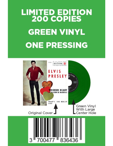 Elvis Presley - Wooden Heart - Vinyle Vert (Espagne) (Vinyle 7'')