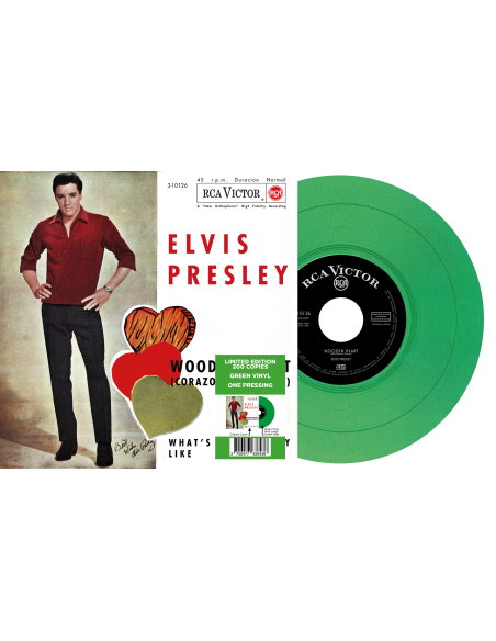 Elvis Presley - Wooden Heart - Vinyle Vert (Espagne) (Vinyle 7'')