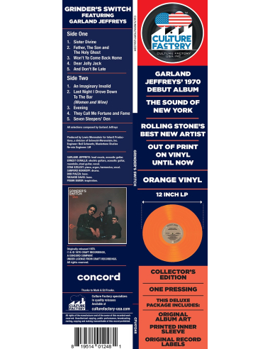 Grinder's Switch Featuring Garland Jeffreys (Vinyle)