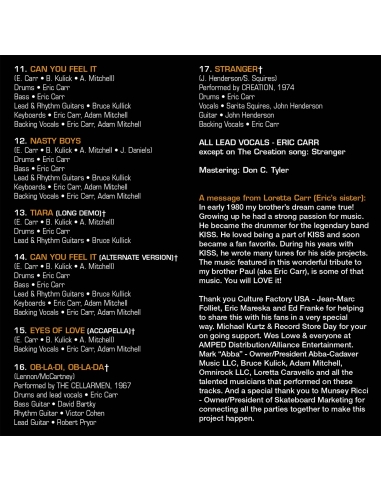 Eric Carr - Rockology - RSD BF 2023 (CD Orange)