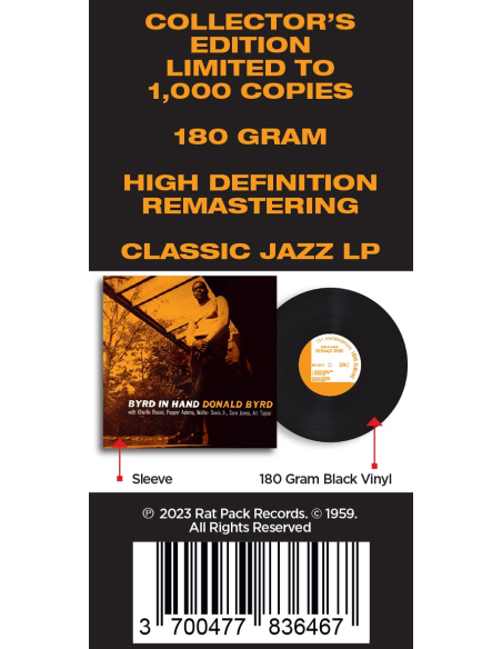 Donald Byrd - Byrd in Hand (Vinyle)