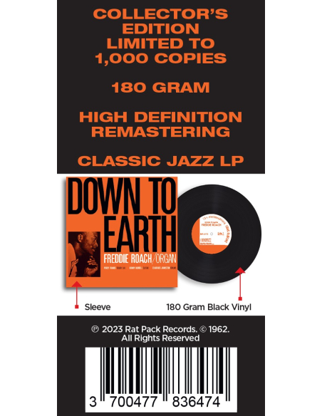 Freddie Roach - Down to Earth (Vinyle)