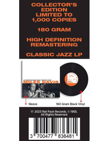 Miles Davis - Volume 1 (Vinyle)