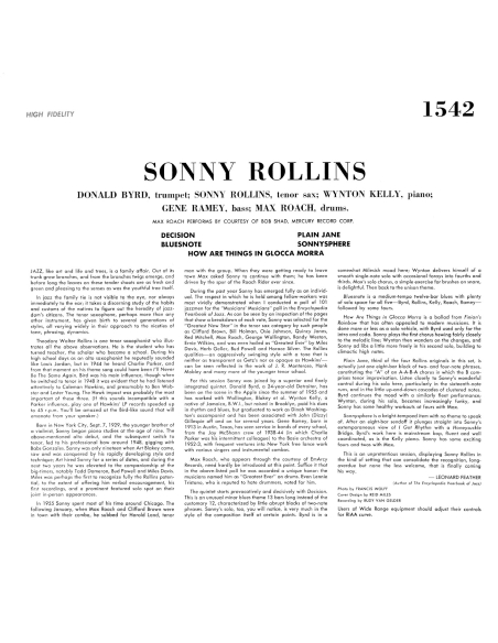 Sonny Rollins - Volume 1 (Vinyle)