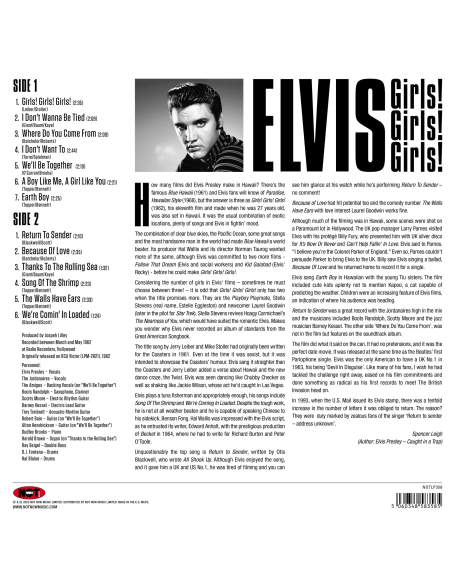 Elvis Presley - Girls! Girls! Girls! - Vinyle Bleu - Not Now Music