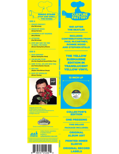 Ringo Starr - Stop & Smell The Roses - Yellow Submarine Edition (Vinyle)