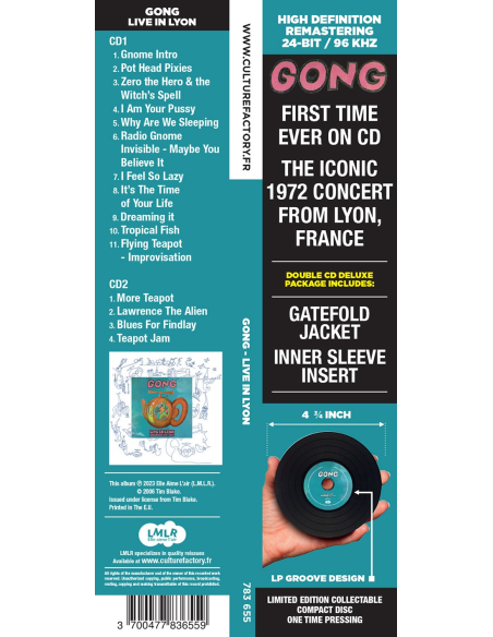 Gong - Live in Lyon 1972 (CD)