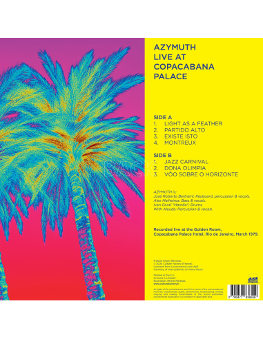 Azymuth - Live at Copacabana Palace (Vinyle)