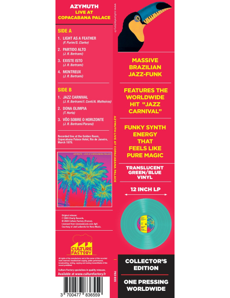 Azymuth - Live at Copacabana Palace (Vinyle)