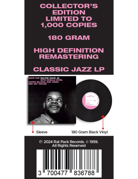 Walter Davis Jr. - Davis Cup (Vinyle)