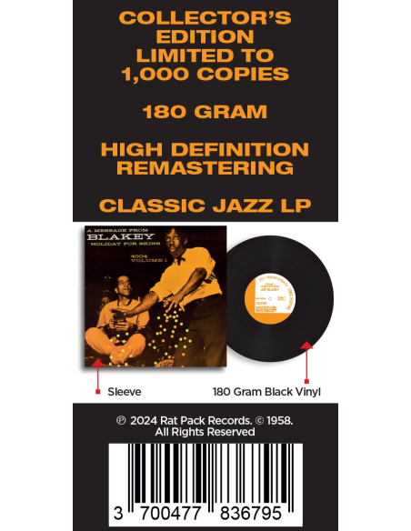 Art Blakey - Holiday For Skins Vol. 1 (Vinyle)