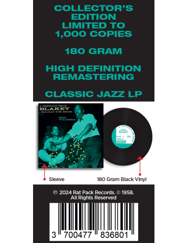 Art Blakey - Holiday For Skins Vol. 2 (Vinyle)