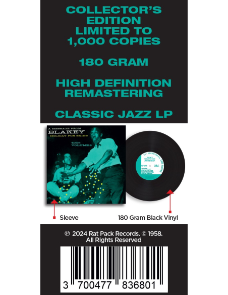Art Blakey - Holiday For Skins Vol. 2 (Vinyle)