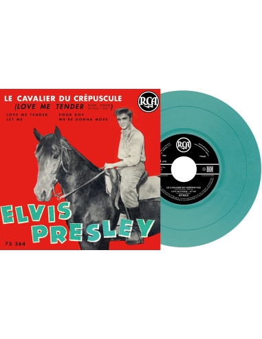 Elvis Presley - Le Cavalier du Crépuscule - Vinyle Bleu/Vert (France) (Vinyle 7'')