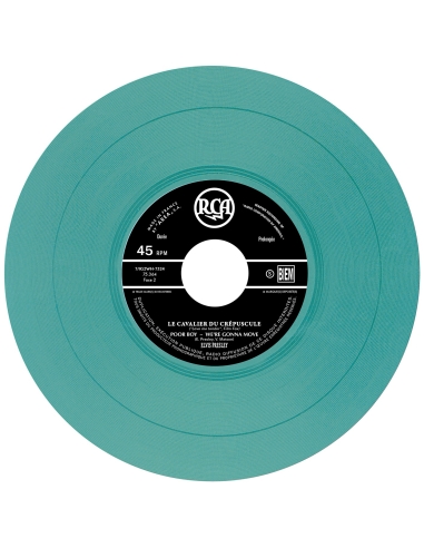 Elvis Presley - Le Cavalier du Crépuscule - Vinyle Bleu/Vert (France) (Vinyle 7'')