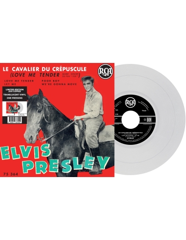 Elvis Presley - Le Cavalier du Crépuscule - Vinyle Transparent (France) (Vinyle 7'')