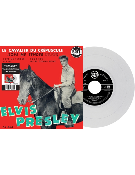 Elvis Presley - Le Cavalier du Crépuscule - Vinyle Transparent (France) (Vinyle 7'')