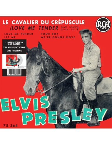 Elvis Presley - Le Cavalier du Crépuscule - Vinyle Transparent (France) (Vinyle 7'')