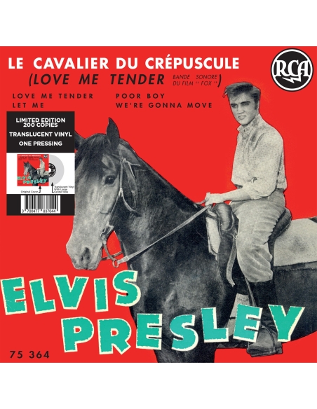 Elvis Presley - Le Cavalier du Crépuscule - Vinyle Transparent (France) (Vinyle 7'')