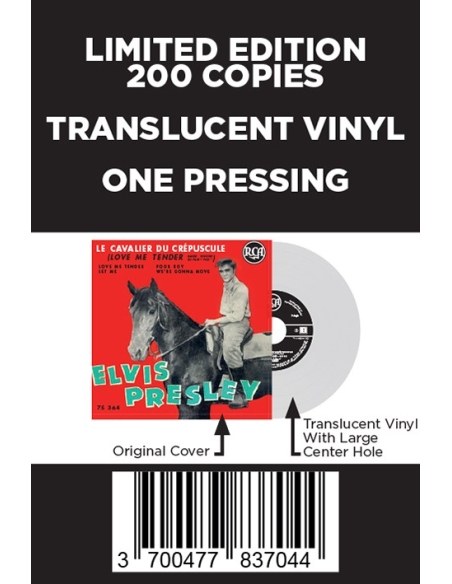Elvis Presley - Le Cavalier du Crépuscule - Vinyle Transparent (France) (Vinyle 7'')
