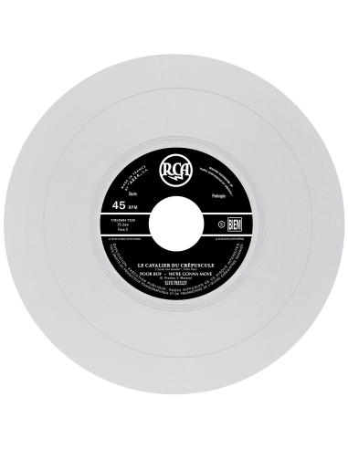 Elvis Presley - Le Cavalier du Crépuscule - Vinyle Transparent (France) (Vinyle 7'')
