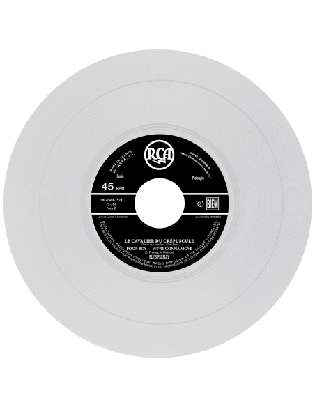 Elvis Presley - Le Cavalier du Crépuscule - Vinyle Transparent (France) (Vinyle 7'')