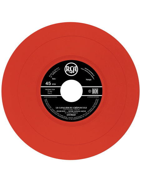 Elvis Presley - Le Cavalier du Crépuscule - Vinyle Rouge (France) (Vinyle 7'')