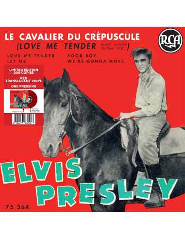 Elvis Presley - Le Cavalier du Crépuscule - Vinyle Rouge (France) (Vinyle 7'')