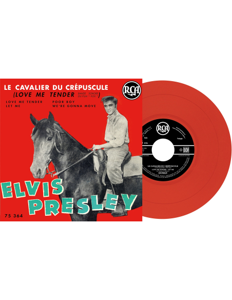 Elvis Presley - Le Cavalier du Crépuscule - Vinyle Rouge (France) (Vinyle 7'')