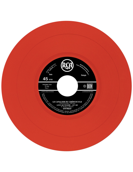 Elvis Presley - Le Cavalier du Crépuscule - Vinyle Rouge (France) (Vinyle 7'')