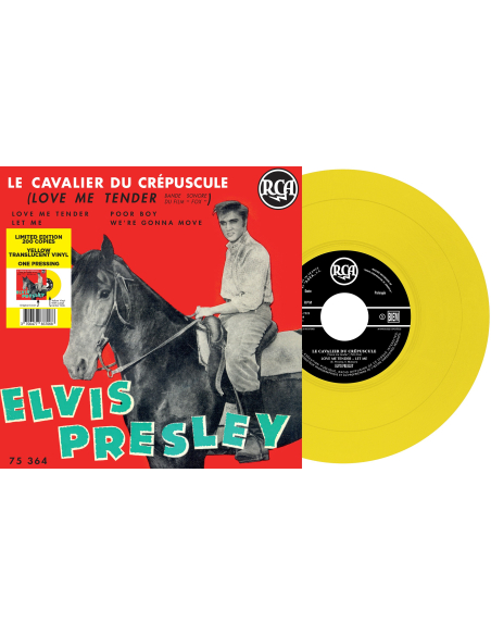 Elvis Presley - Le Cavalier du Crépuscule - Vinyle Jaune (France) (Vinyle 7'')