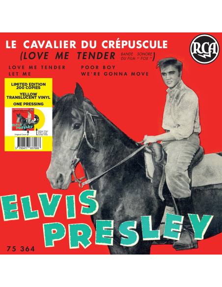 Elvis Presley - Le Cavalier du Crépuscule - Vinyle Jaune (France) (Vinyle 7'')
