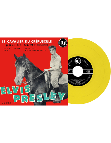 Elvis Presley - Le Cavalier du Crépuscule - Vinyle Jaune (France) (Vinyle 7'')