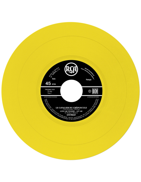 Elvis Presley - Le Cavalier du Crépuscule - Vinyle Jaune (France) (Vinyle 7'')
