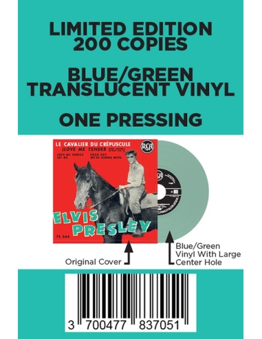 Elvis Presley - Le Cavalier du Crépuscule - Vinyle Bleu/Vert (France) (Vinyle 7'')