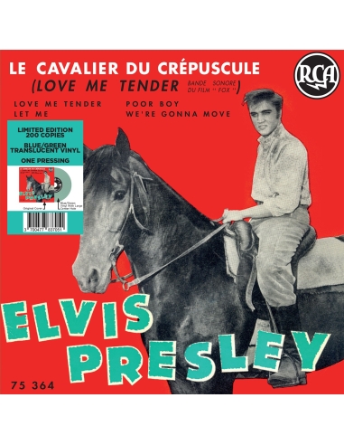 Elvis Presley - Le Cavalier du Crépuscule - Vinyle Bleu/Vert (France) (Vinyle 7'')