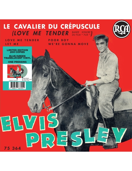 Elvis Presley - Le Cavalier du Crépuscule - Vinyle Bleu/Vert (France) (Vinyle 7'')