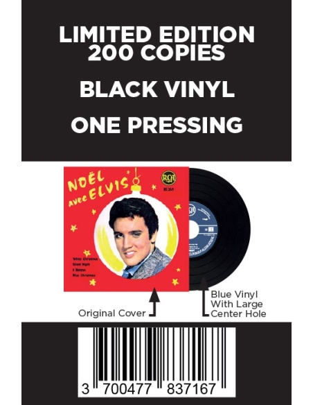 Elvis Presley - Noël Avec Elvis - Vinyle Noir (France) (Vinyle 7'')