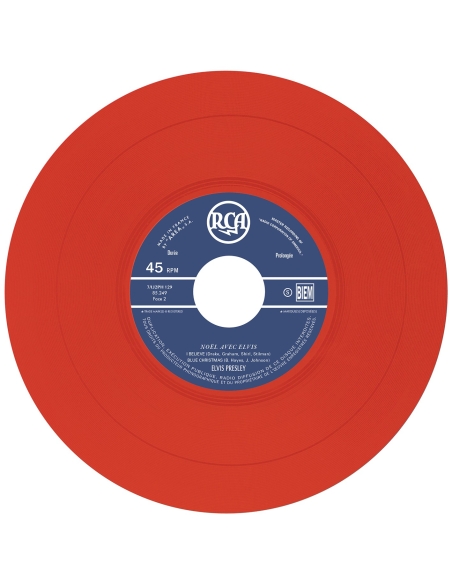 Elvis Presley - Noël Avec Elvis - Vinyle Rouge (France) (Vinyle 7'')