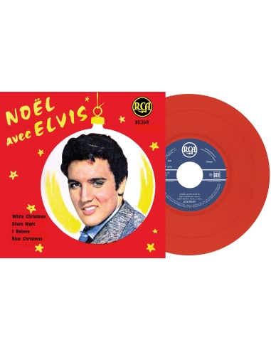 Elvis Presley - Noël Avec Elvis - Vinyle Rouge (France) (Vinyle 7'')