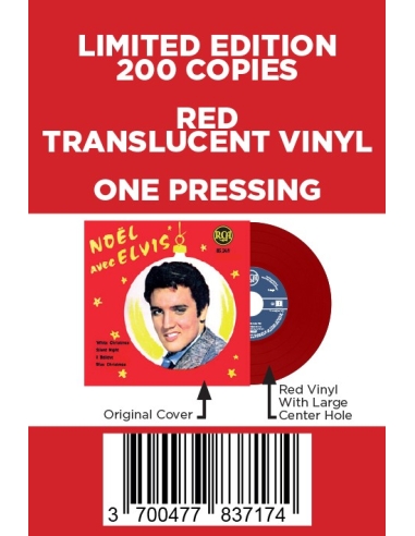 Elvis Presley - Noël Avec Elvis - Vinyle Rouge (France) (Vinyle 7'')