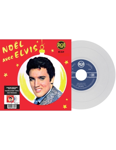 Elvis Presley - Noël Avec Elvis - Vinyle Transparent (France) (Vinyle 7'')
