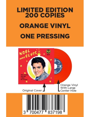 Elvis Presley - Noël Avec Elvis - Vinyle Orange (France) (Vinyle 7'')